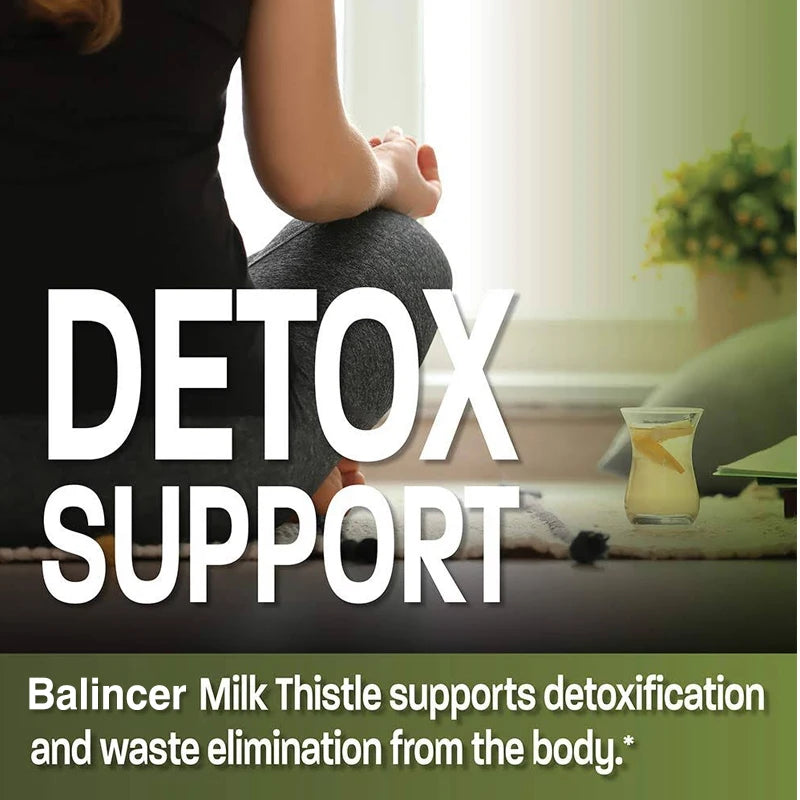 Revitalize Your Liver with Natural Milk Thistle Supplement - Detox & Support for Optimal Health in Men and Women