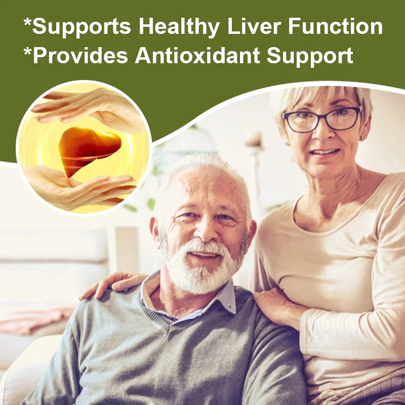 Revitalize Your Liver with Natural Milk Thistle Supplement - Detox & Support for Optimal Health in Men and Women