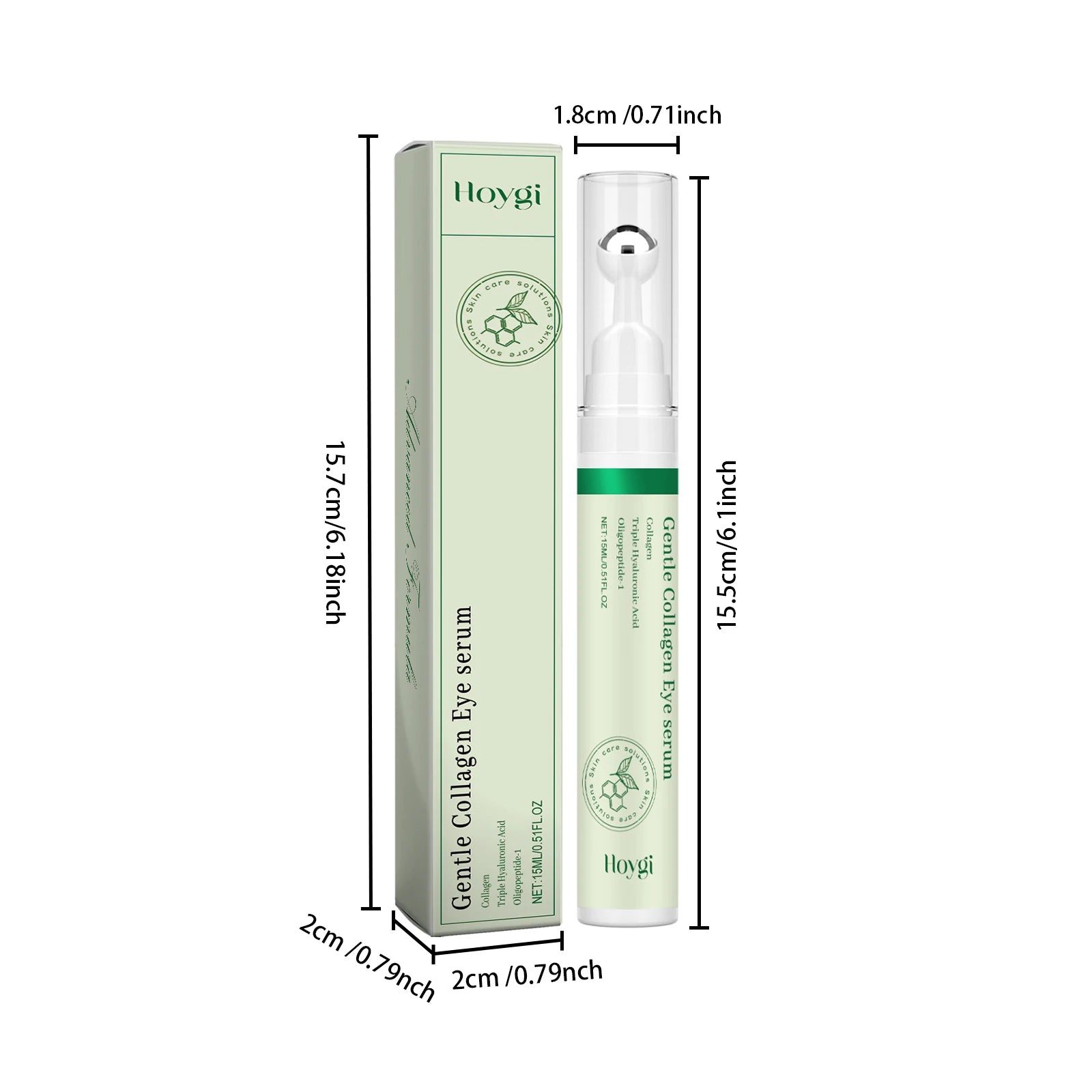 Collagen Eye Serum Cream anti Dark Circles Eye Bags Eyes Puffy Repair Brightening Tighten Lifting Moisturizing under Eye Roller